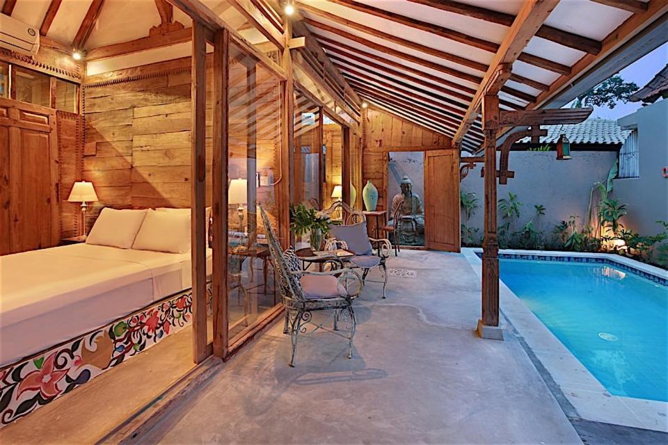 Villa Joglo Batu Belig Canggu Exterior foto